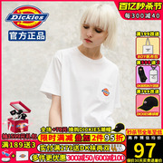 dickies短袖t恤女式男款迪凯斯潮牌logo印花春季休闲棉短tee