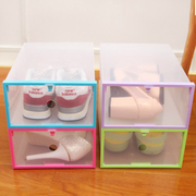 加厚边框可折叠透明抽屉鞋盒鞋子收纳盒防潮防压简易组合