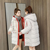 反季中长款羽绒棉服女韩版宽松棉袄2023年冬装，小个子棉衣外套