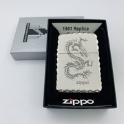 zippo之宝打火机，1941复刻机金龙龙腾，四海银色尊贵男礼物