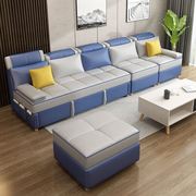 多功能沙发床两用转角贵妃小户型可折叠客厅科技布可储物简约现代