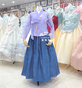 韩国面料生活韩服平时穿的韩服上衣和裙子朝鲜民族服装HE-XX1126