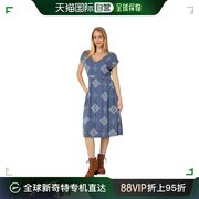 香港直邮潮奢pendleton女士层叠湖蓝色连衣裙