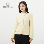 TRIBECA翠贝卡商场同款秋小香风短款长袖西装外套女