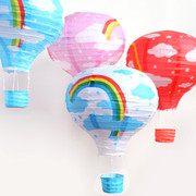 儿童节热气球纸灯笼装饰商场庆典生日派对布置幼儿园走廊吊饰挂饰