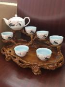 7头雪花瓷防滑陶瓷茶具套装 茶壶茶杯泡茶器家用茶具套装