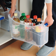 inomata日本进口橱柜，整理收纳盒厨房杂物收纳筐，浴室抽屉式储物盒