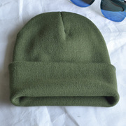 纯色毛线帽男女保暖针织帽，加大套头冷帽秋冬季孕妇月子帽加厚