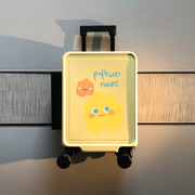 可爱行李箱女小型轻便登机箱，20寸拉杆旅行箱，日系儿童学生密码箱24
