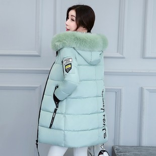 2023冬装韩版棉服女大毛领外套，修身显瘦棉衣，中长款大码棉袄潮