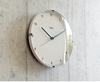 日本进口Lemnos北欧轻奢挂钟 创意简约现代时钟 家用客厅静音钟表