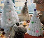 幼儿园冬天环创自然角雪景棉花雪地布置棉花娃娃填充物PP棉珍珠棉