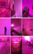 粉红色led灯节能灯氛围，调情灯泡e27螺口紫色粉紫灯，粉色情调光源色