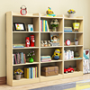 实木书架落地简易置物架，简约现代多层儿童学生，组合小书柜收纳架