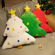可爱圣诞节圣诞树抱枕玩偶毛绒玩具儿童平安夜节日礼物送女孩