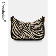 chrisbella小众，设计斑马纹，女士流行包包be012201011128
