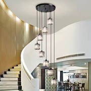 北欧餐厅吊灯现代简约创意设计师楼梯灯复式高层店铺商用艺术灯