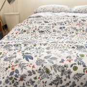 AFISH TANG花海清新纯棉全棉床单被套枕套可纯棉被罩