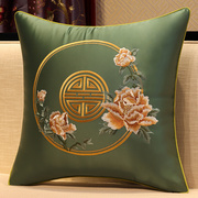 中式沙发靠垫靠枕套中国风刺绣抱枕客厅婚庆结婚红色床上腰枕一对