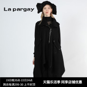 lapargay纳帕佳女装秋季无袖，针织上衣中长款风衣马甲外套