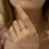 s925银戒指女法式气质，小珍珠食指戒银色，独特设计指环小众设计饰品