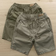 休闲短裤男夏季宽松男士五分裤，运动纯棉直筒，中裤灰色沙滩裤子