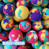 厂里实心eva子弹球幼儿园弹力球儿童彩色海绵球玩具气堡球