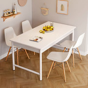 餐桌家用小户型简易白色餐桌椅组合出租房商用饭店吃饭桌子简约