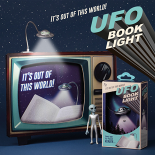 太空系列UFO飞碟造型阅读书灯英国IF文创英辅便携护眼LED毕业礼物