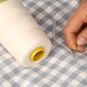 缝被子线白棉线老式手工家用手缝针线大卷缝衣线粗线黑色缝纫机线
