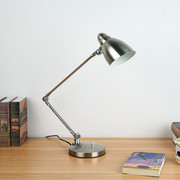 现代简约金属长臂折叠书房卧室床头工作书桌办公创意LED阅读台灯
