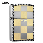 zippo打火机正版美国格子黑冰，男士商务送男友礼物