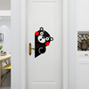 熊本熊可爱(熊可爱)卡通，创意贴纸儿童卧室，客厅床头背景墙布置3d立体墙贴