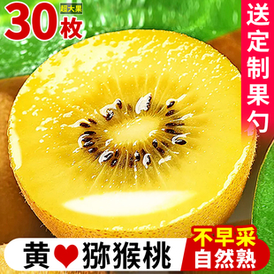 四川黄心猕猴桃30枚新鲜超甜大果当季现摘奇异果孕妇水果整箱