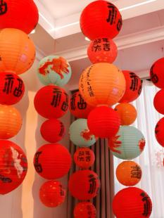 中国风纸灯笼新中式文创新年春节元宵节灯笼，挂饰古风环创场景布置