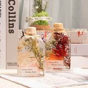 浮游花瓶植物标本永生花束干花摆件送女友生日礼物实用六毕业纪念