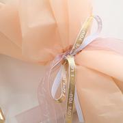 小金条丝带1cm银条烫金丝带，花艺鲜花烘培蛋糕盒装饰蝴蝶丝带