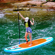 站立式充气可折叠SUP桨板成人冲浪板水上竞速划水板艾玛仕橙