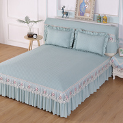 欧式纯色夹棉床裙床罩床头罩套单件防尘保护套床单床笠1.5米1.8米