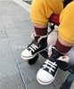 RQMM韩国童鞋kz复古高帮冬款帆布鞋豹纹魔术贴内加绒板鞋运动