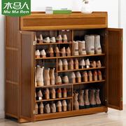 鞋柜家用大容量玄关进门厅口实木楼梯欧式超薄简约现代置物