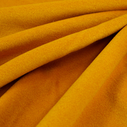 限量细腻姜黄色(姜黄色，)顺毛羊毛毛呢羊绒布料，秋冬大衣外套服装手工面料