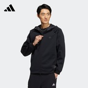 简约运动连帽夹克外套男装adidas阿迪达斯轻运动HY5835