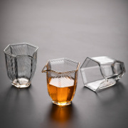 瓷牌茗手工玻璃公道杯家用耐热透明茶具，分茶器高档茶具配件分茶杯