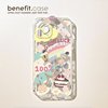 benefit可爱彩虹蛋糕涂鸦适用15苹果13手机壳iphone14promax12套11 xsmax简约透明 xr 8plus硅胶全包mini