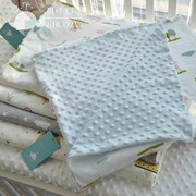 婴儿纯棉被罩厚夏季单个新生儿宝宝床上用品安抚豆豆绒毯被套儿童