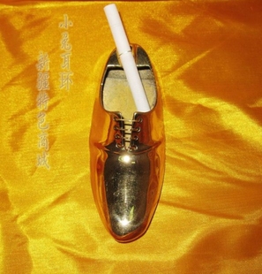 巴基斯坦铜器纯铜个性皮鞋烟灰缸工艺摆设摆件 海外进口烟缸