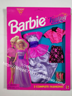 预 Barbie Fantasy Fashions 68205 91 芭比衣服配件2套装粉紫