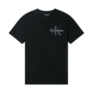 Calvin Klein/CK 男士圆领LOGO印花休闲运动纯棉舒适夏季短袖T恤
