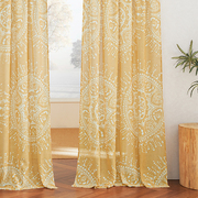 小清新欧式纱帘透光不透人，现代窗纱定制客厅阳台卧室窗帘